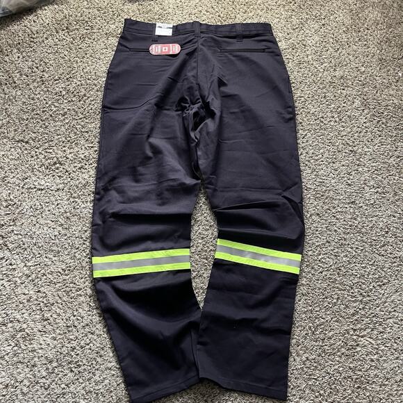 Big Bill Mens Welders Pants Hunting Neon Yellow Trim New Size 38x32 Black Canada - Picture 7 of 8